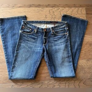 SOLD AG ADRIANO GOLDSCHMIED The Tease Bootcut Jeans Sz 29 Distressed